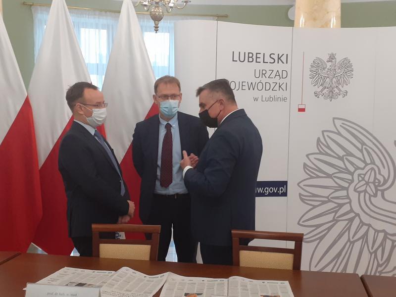 konferencja prasowa o dodatku Kuriera Lubelskiego o szczepieniach - 18.10.21